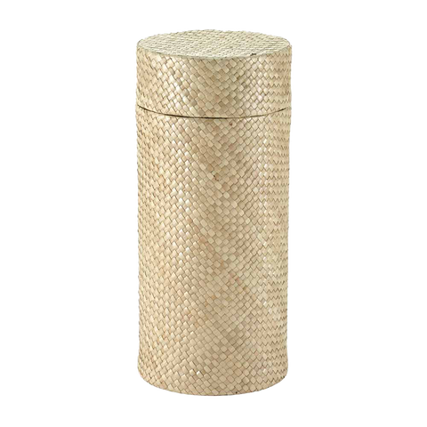 Eco-friendly Woven Natural Cremation Urn I Scattering  Biodegradable I Palm Tan Urn