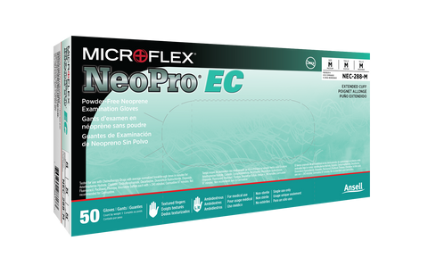 Ansell MICROFLEX® NeoPro® EC NEC-288 exam gloves  |Mortuary Gloves | EMS gloves