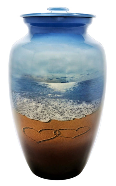 Beach Memories Cremation Urn | Themed Beach and Ocean Urn | Vision Medical